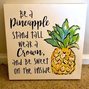 Pineapple wall art